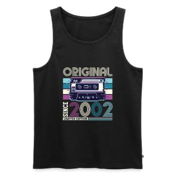 Original 2002 20th Birthday Gift Hommes - Débardeur bio Premium Homme - noir - Devant - Michal (187cm)