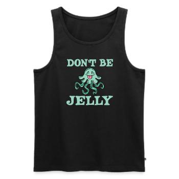 Lustige Quallen Sind Kein Gelee - Männer Premium Bio Tank Top - Schwarz - Vorne - AI Model Male 178 light (178cm)