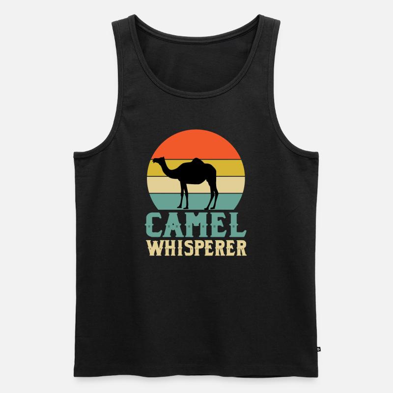Kamelflüsterer - Männer Premium Bio Tank Top - Schwarz