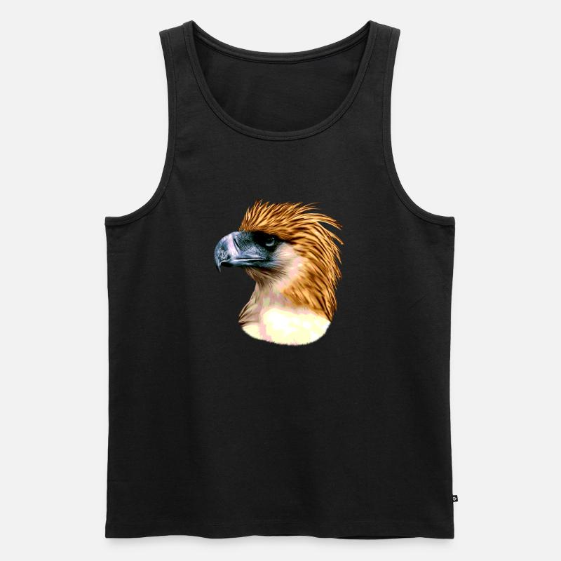 Philippinischer Adler - Männer Premium Bio Tank Top - Schwarz