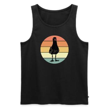 Gull - Men's Premium Organic Tank Top - black - Front - Michal (187cm)