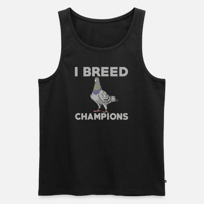 Taubenzüchter - Männer Premium Bio Tank Top - Schwarz