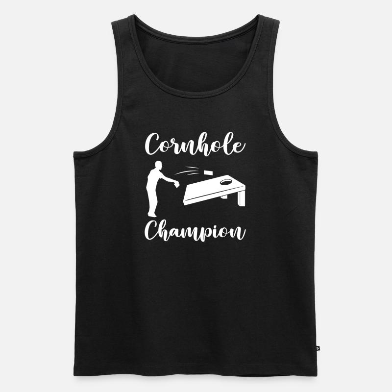 Cornhole-champion - Männer Premium Bio Tank Top - Schwarz