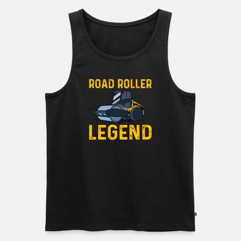 Roller Legend Road Builder - Men's Premium Organic Tank Top - black
