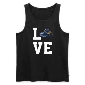 Liebe Walzen - Männer Premium Bio Tank Top - Schwarz - Vorne - AI Model Male 178 light (178cm)