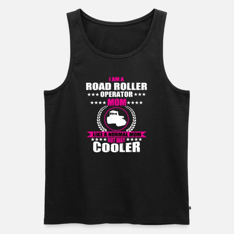 Rollers Mama Road Construction - Men's Premium Organic Tank Top - black