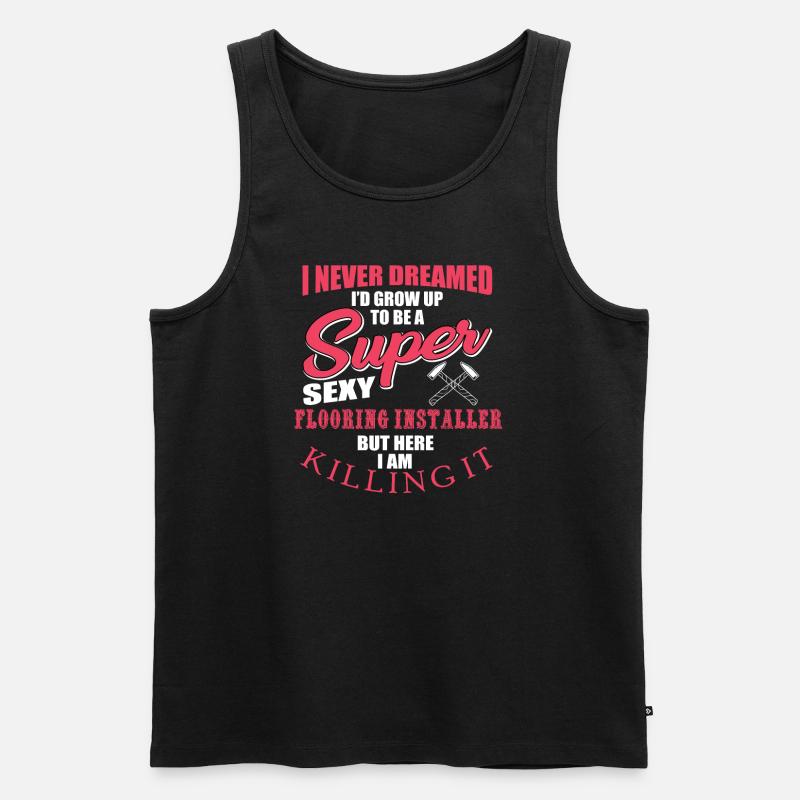 Bodenleger - Männer Premium Bio Tank Top - Schwarz