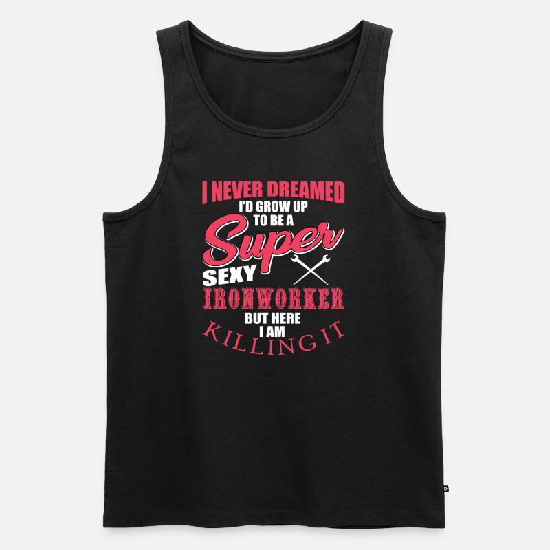 Hüttenarbeiter - Männer Premium Bio Tank Top - Schwarz
