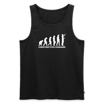 Évolution du gestionnaire de site - Débardeur bio Premium Homme - noir - Devant - Michal (187cm)