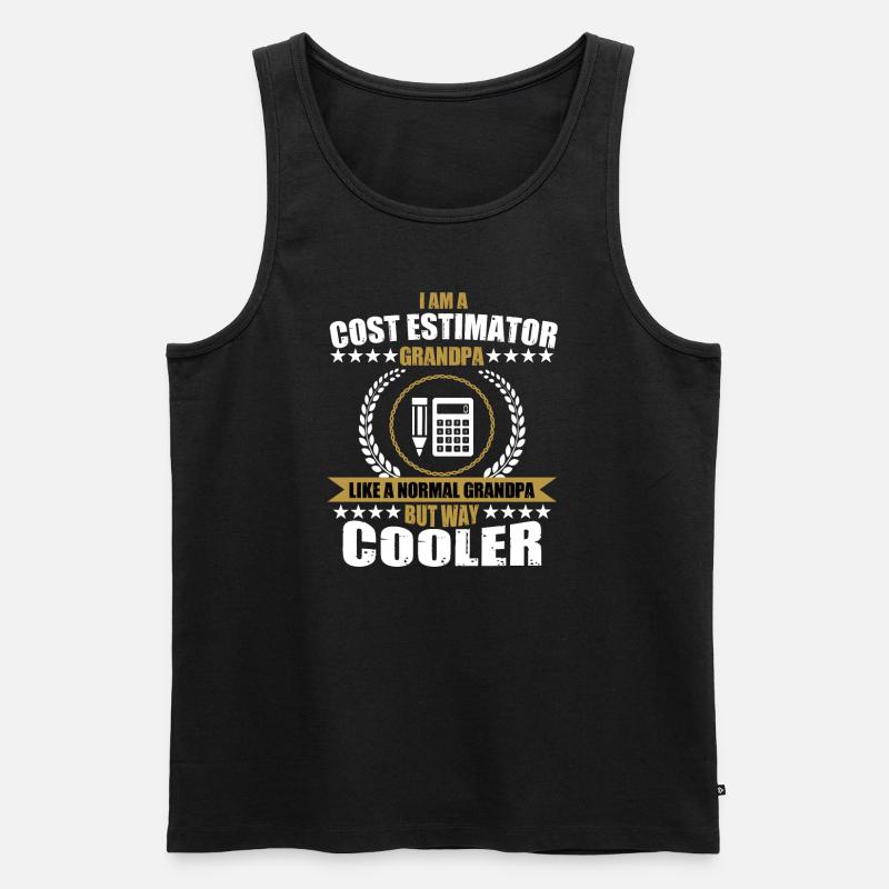 Kostenschätzer Opa - Männer Premium Bio Tank Top - Schwarz