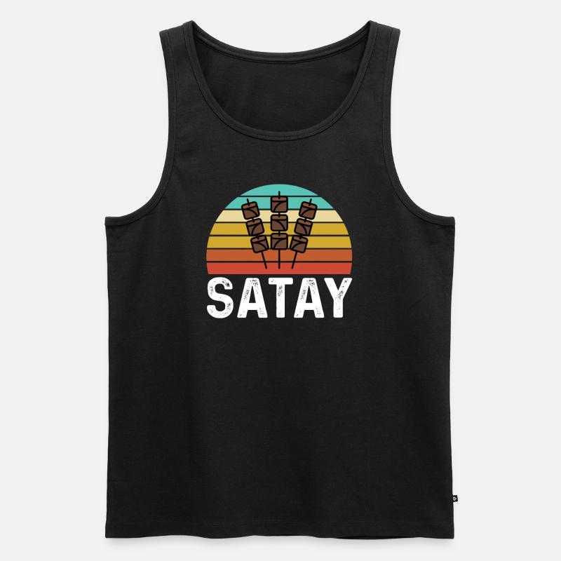 Satay - Männer Premium Bio Tank Top - Schwarz