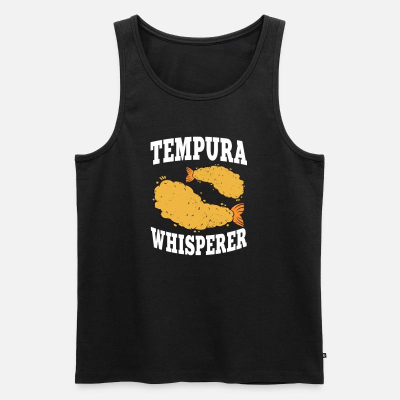 Tempura Flüsterer - Männer Premium Bio Tank Top - Schwarz