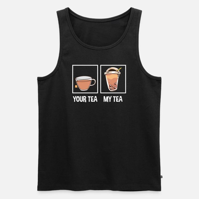 Bubble Tea - Männer Premium Bio Tank Top - Schwarz