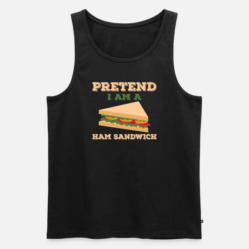 Schinkensandwich - Männer Premium Bio Tank Top - Schwarz
