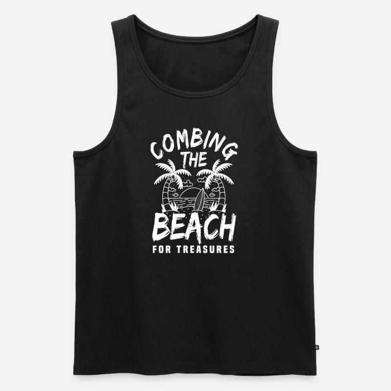 Strandgutsammlen - Männer Premium Bio Tank Top - Schwarz