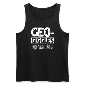 Geo Giggles Für Die Fossilienjagd - Männer Premium Bio Tank Top - Schwarz - Vorne - AI Model Male 178 light (178cm)