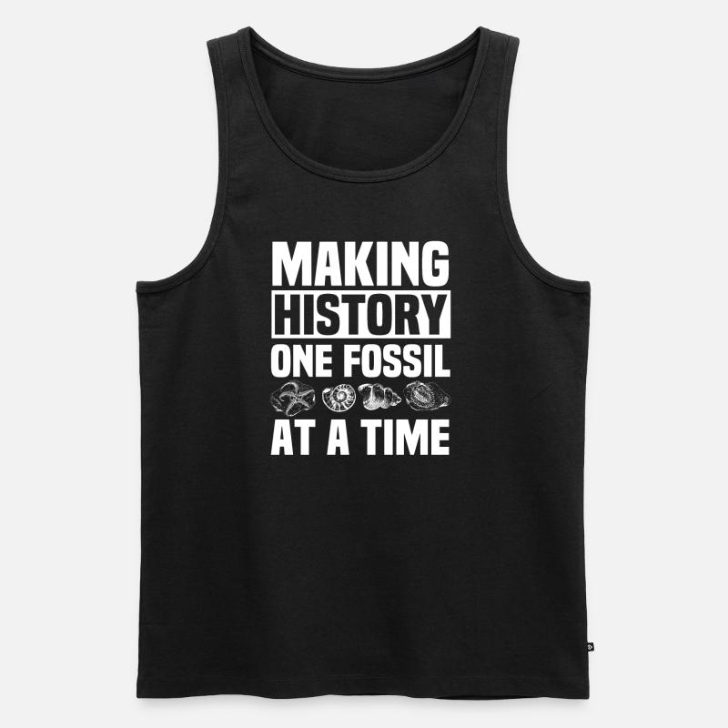 Fossilienjäger - Männer Premium Bio Tank Top - Schwarz