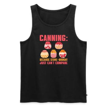 Great canning and canning gift - Men's Premium Organic Tank Top - black - Front - AI Model Male 178 light (178cm)