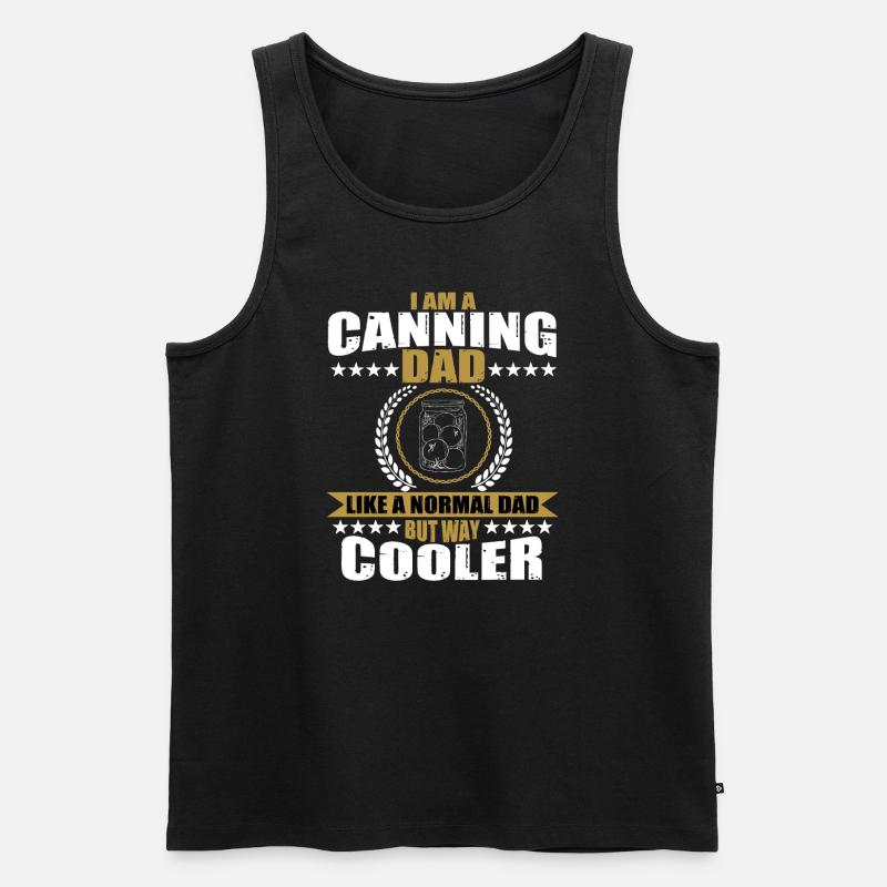Einkochen Papa - Männer Premium Bio Tank Top - Schwarz