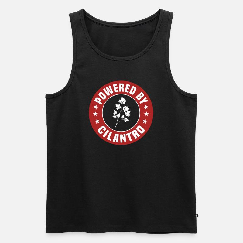 Angetrieben Von Cilantro - Männer Premium Bio Tank Top - Schwarz