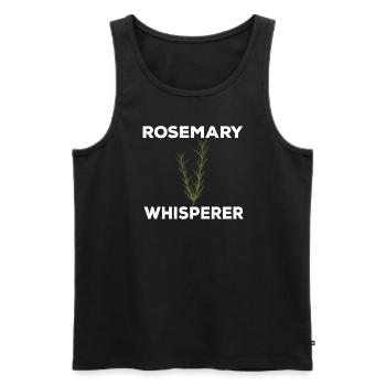 Rosemary Whisperer - Débardeur bio Premium Homme - noir - Devant - Michal (187cm)