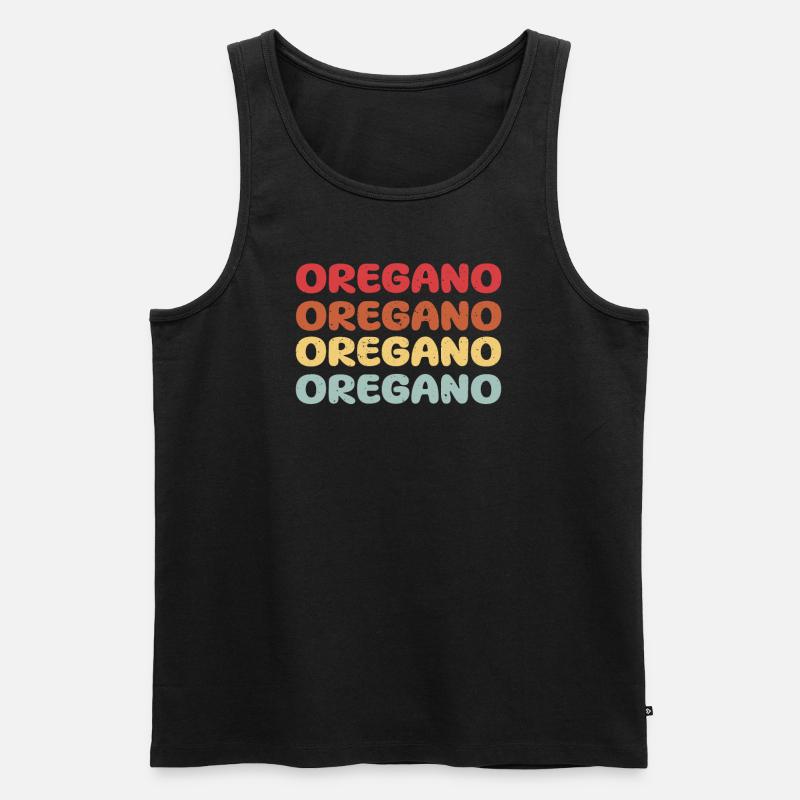 Oregano - Männer Premium Bio Tank Top - Schwarz