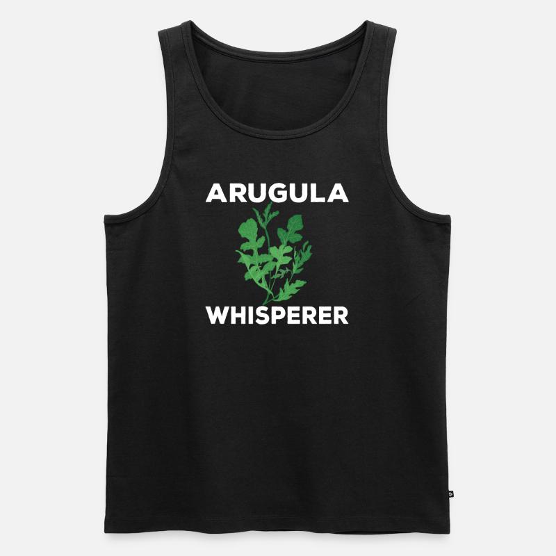 Rucola-flüsterer - Männer Premium Bio Tank Top - Schwarz