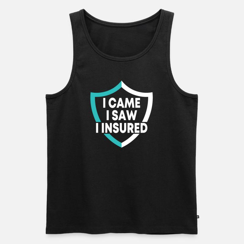 Versicherungsvertreter Design - Männer Premium Bio Tank Top - Schwarz