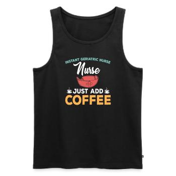 Retro Fährschiff Bekleidung Containerschiff - Männer Premium Bio Tank Top - Schwarz - Vorne - AI Model Male 178 light (178cm)