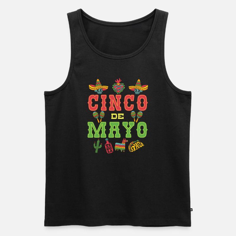 Cinco De Mayo - Men's Premium Organic Tank Top - black