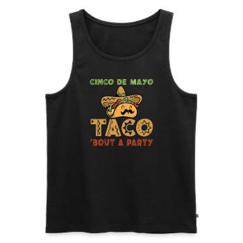 Lustiger Cinco De Mayo Spruch - Männer Premium Bio Tank Top - Schwarz - Vorne - Michal (187cm)