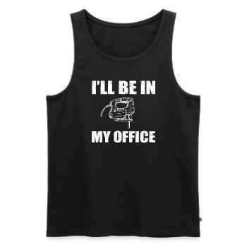 Funny Jigsaw Gift - Men's Premium Organic Tank Top - black - Front - Michal (187cm)