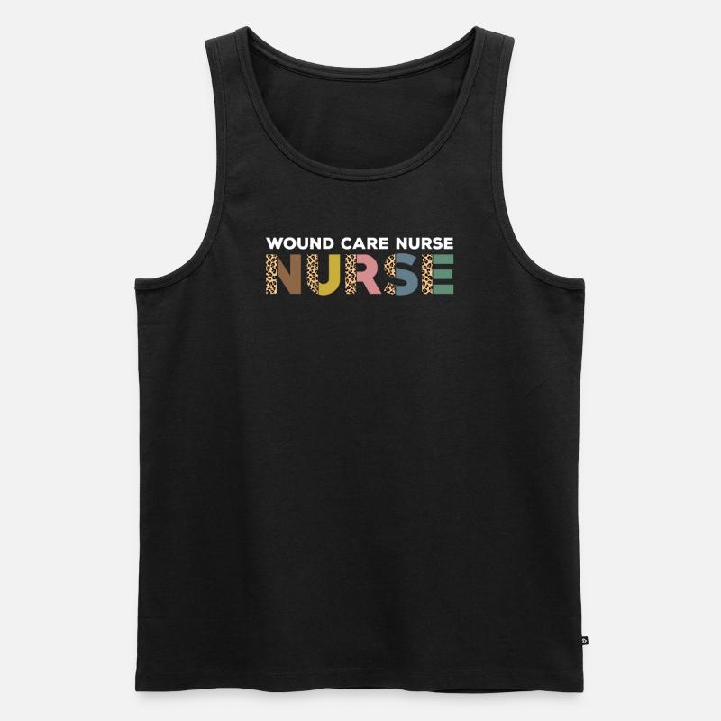 Wundmanagerin Wundexperte - Männer Premium Bio Tank Top - Schwarz