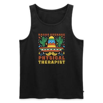 Drôle de physiothérapeute Costume Cinco De Mayo - Débardeur bio Premium Homme - noir - Devant - Michal (187cm)