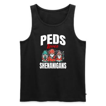 Funny Peds Love Shenanigan's St. Patrick's Day - Men's Premium Organic Tank Top - black - Front - AI Model Male 178 light (178cm)