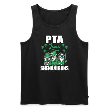 PTA adore la Saint-Patrick irlandaise de Shenanigance - Débardeur bio Premium Homme - noir - Devant - Michal (187cm)