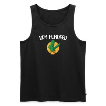 Cactus Humor Cadeau - Débardeur bio Premium Homme - noir - Devant - Michal (187cm)