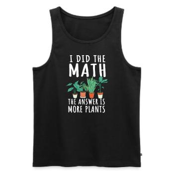 Lustiger Gartenpflanzen Spruch - Männer Premium Bio Tank Top - Schwarz - Vorne - Michal (187cm)