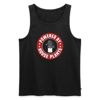 Angetrieben Von Zimmerpflanzen - Männer Premium Bio Tank Top - Schwarz - Vorne - Michal (187cm)
