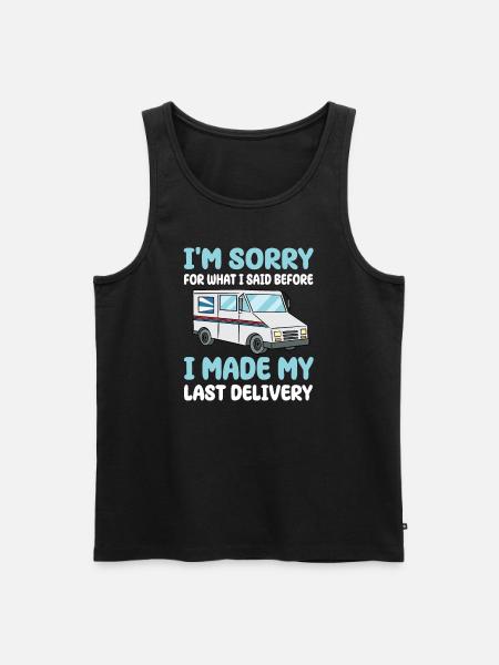Lieferfahrer - Männer Premium Bio Tank Top - Schwarz