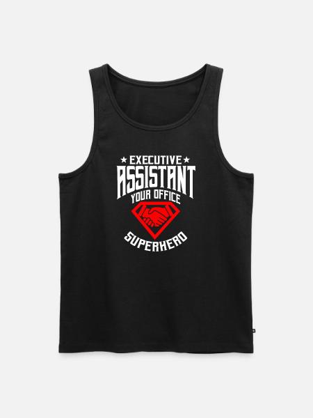 Vorstandsassistent - Männer Premium Bio Tank Top - Schwarz