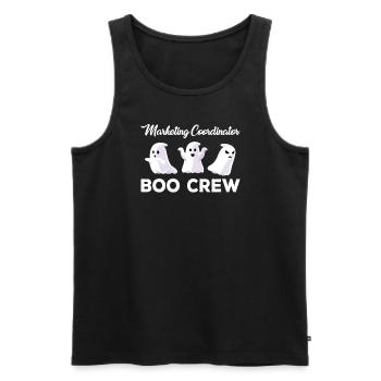 Marketing Coordinator Boo Crew Halloween Costume - Men's Premium Organic Tank Top - black - Front - Michal (187cm)