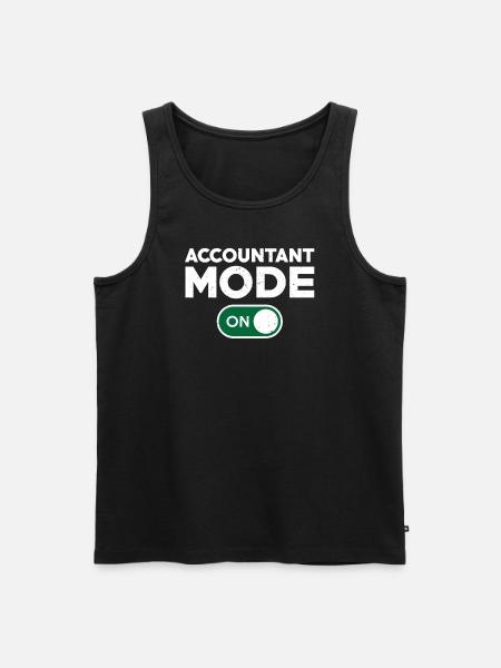 Mode comptable drôle en tenue - Débardeur bio Premium Homme - noir