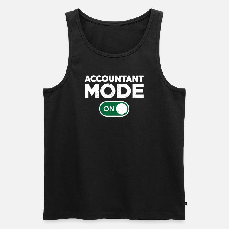 Mode comptable drôle en tenue - Débardeur bio Premium Homme - noir