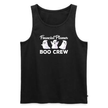 Planificateur financier Boo Crew Halloween - Débardeur bio Premium Homme - noir - Devant - Michal (187cm)