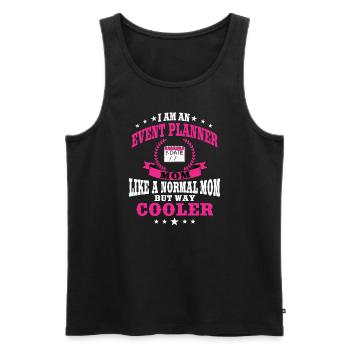 Lustige Eventplanerin Mama Outfit Mutter - Männer Premium Bio Tank Top - Schwarz - Vorne - Michal (187cm)