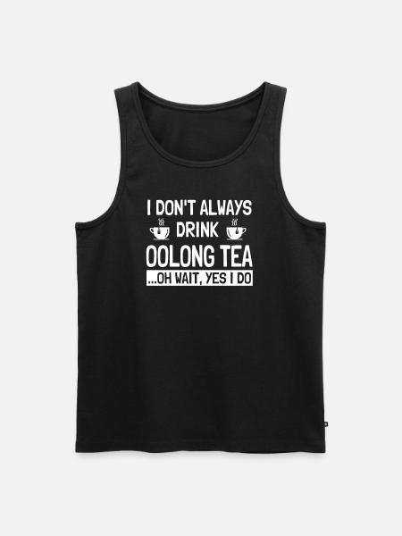 Funny Oolong Tea Gift - Men's Premium Organic Tank Top - black