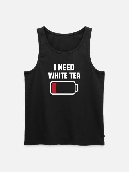 I need white tea - Men's Premium Organic Tank Top - black