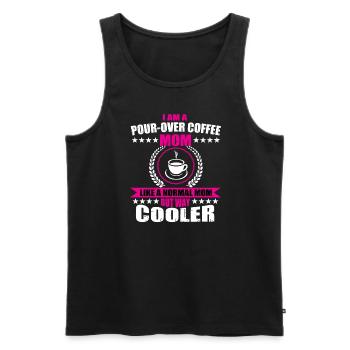 Handgefilterter Kaffee Mama Geschenk - Männer Premium Bio Tank Top - Schwarz - Vorne - AI Model Male 178 light (178cm)