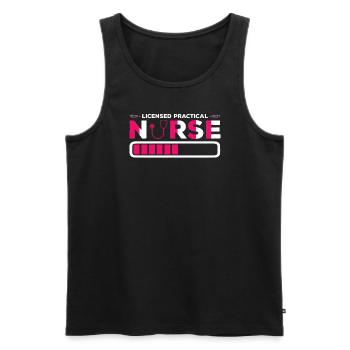 LPN Krankenschwester - Männer Premium Bio Tank Top - Schwarz - Vorne - Michal (187cm)